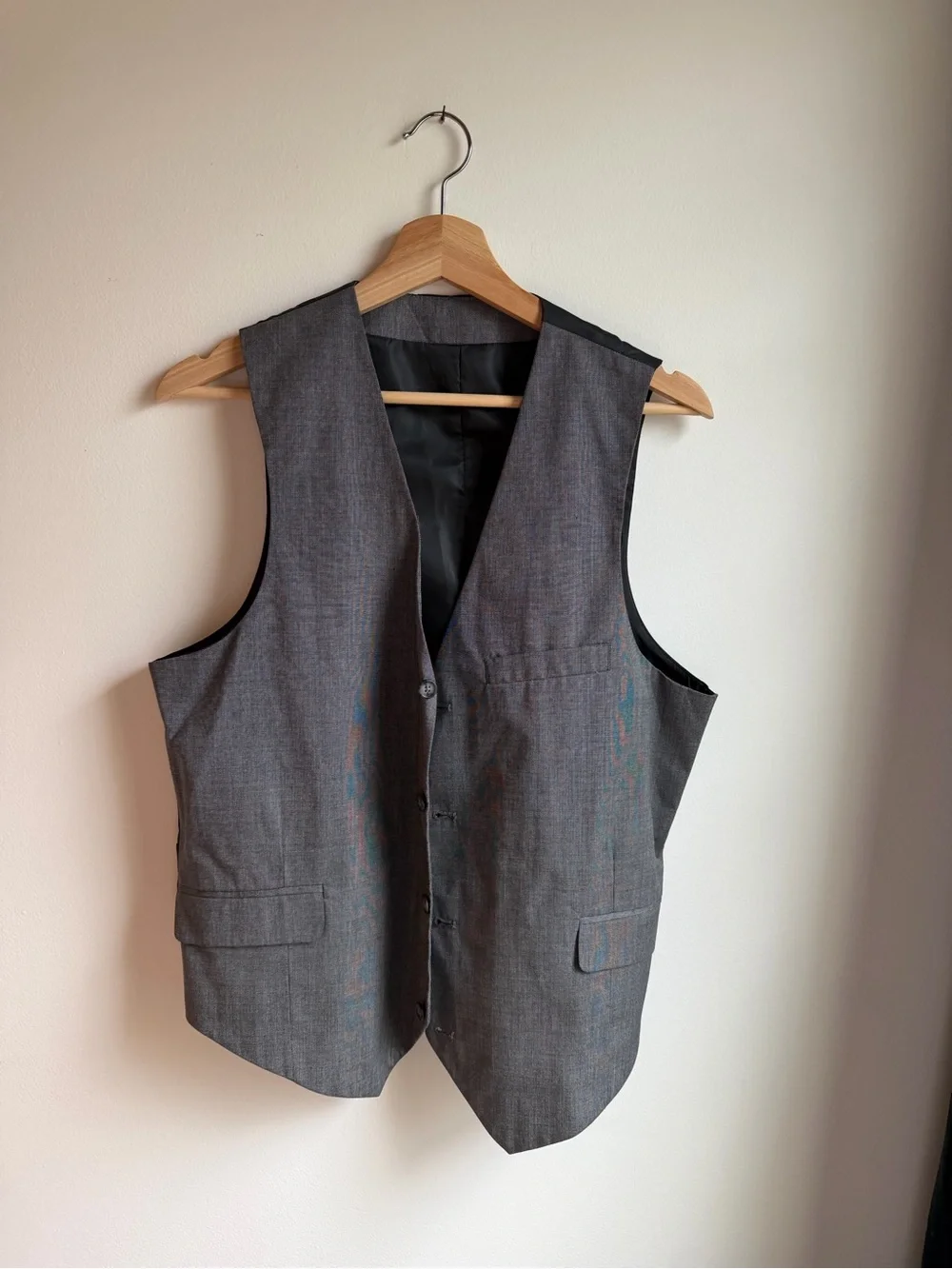 ASOS Men's Gray Tailored Vest - Formal Waistcoat 42 + 32x30 Matching Pants